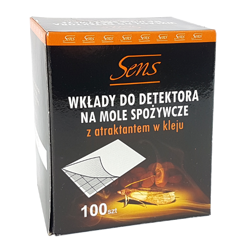 Detektor wkład na mole spożywcze 100 szt 76 x 58 mm Sens