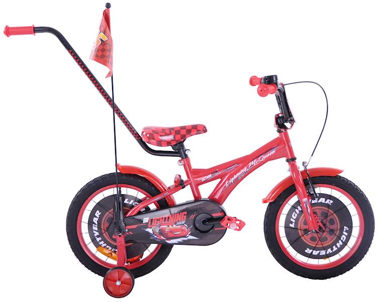ROWER FUZLU 16" Disney Cars  czerwony