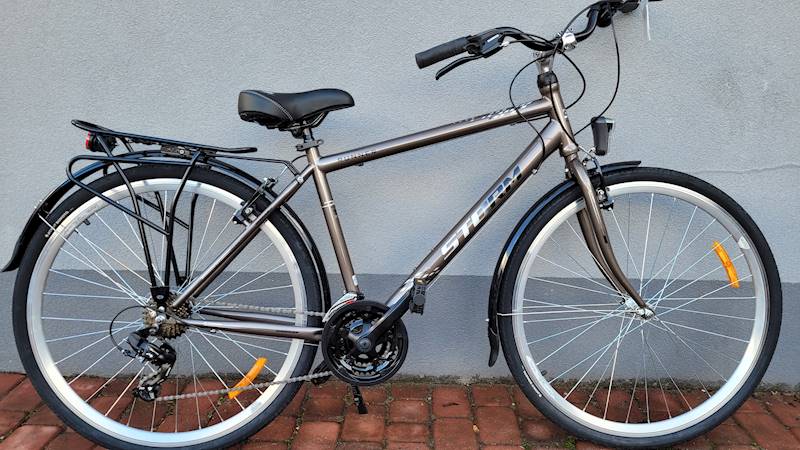 ROWER STORM RUNNER 28" M 19" GRAFITOWO ZŁOTY