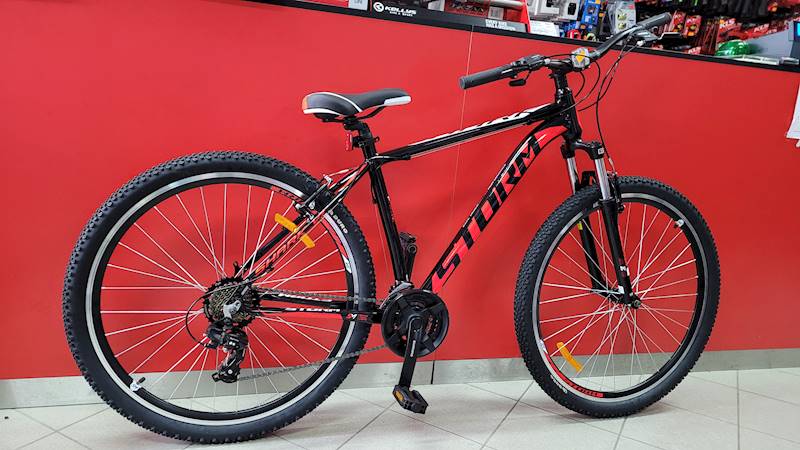 ROWER STORM SHARK 29" 1.0 VBR 17" CZARNO-BIAŁ-ZŁOT