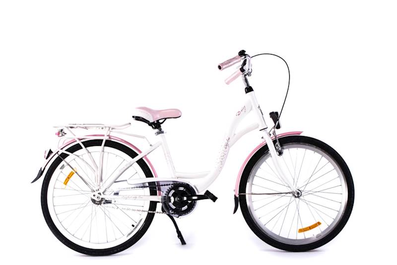 ROWER STORM DAISY LUX 24'' ALU 14'' 3B BIAŁO RÓŻ