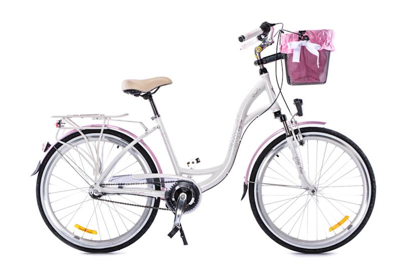 ROWER STORM DUBLIN 26" AMT 17" 3B BIAŁO-RÓŻOWY