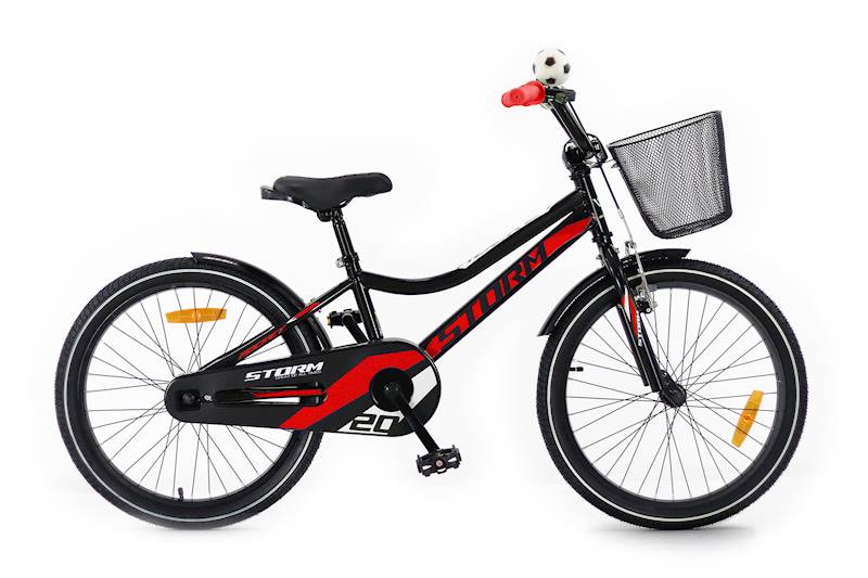 ROWER STORM ROCKET 20" 1B CZARNO-CZERW-BIAŁY