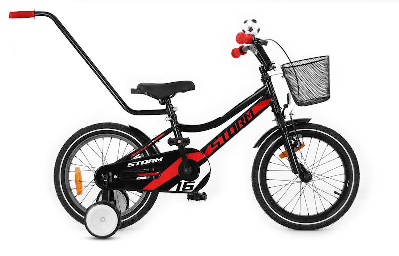 ROWER STORM ROCKET 16"  1B CZARNO-BIAŁO-CZERW
