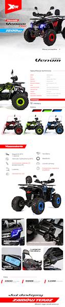 QUAD XTR E-007/8 PRO VENOM 1500W/60V 1+1 CZAR-CZER