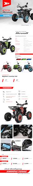 QUAD XTR E-005/7 PRO REVOLT 1200W/48V 3+1 CZAR-CZE