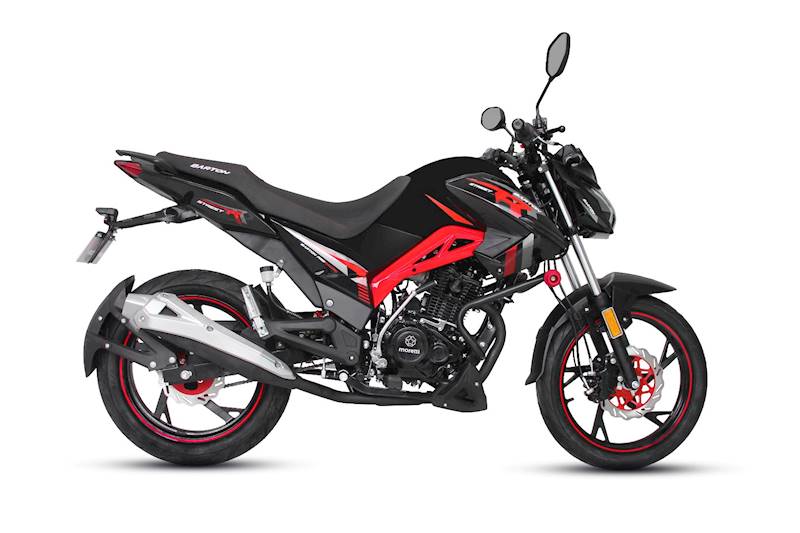 MOTOCYKL BARTON STREET-R 125 2023 CZARNO-CZERWONY