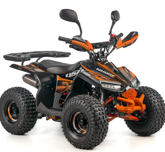 QUAD ASIX MUDDY A2 110 7 1+1 CZARNO-POMARAŃCZOWY