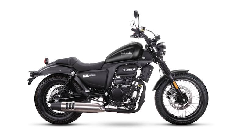 MOTOCYKL JUNAK M18 VINTAGE RA125PLUS CZARNY MAT