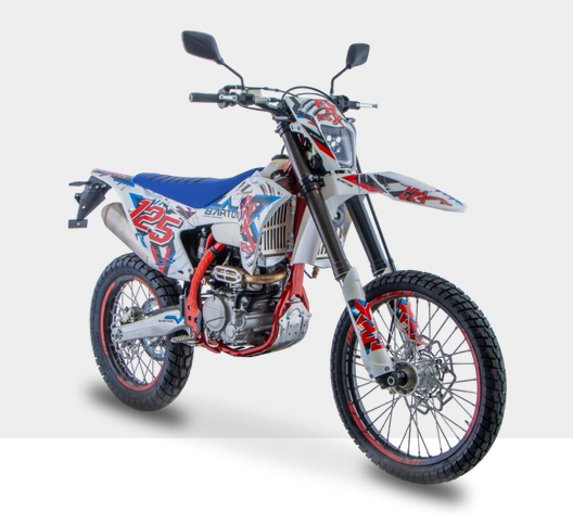 MOTOCYKL BARTON FRX 125 2025 SZARO-CZERWONY