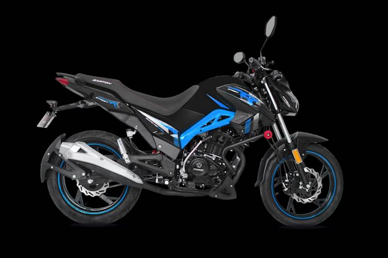 MOTOCYKL BARTON STREET-R 125  CZARNO-NIEBIESKI