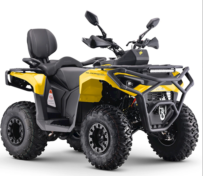 QUAD ASIX GLADIATOR 200 10 1+1 ŻÓŁTO-SZARY