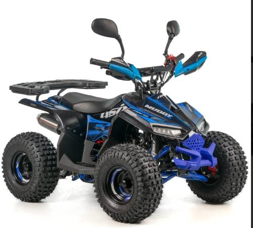 QUAD ASIX MUDDY A2 110 7 1+1 CZARNO-NIEBIESKI
