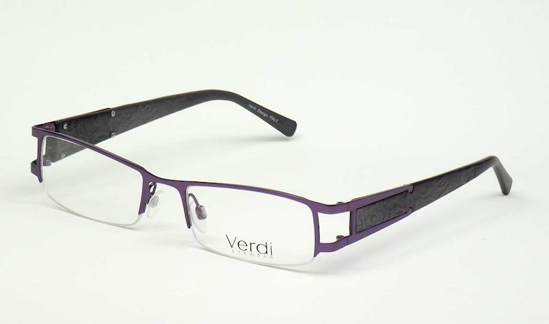 Oprawa okularowa VD1123 C02 Verdi - purpura/czarny