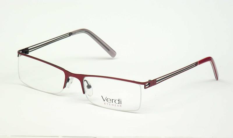 Oprawa okularowa VD1116 C04 Verdi - burgund/czarny
