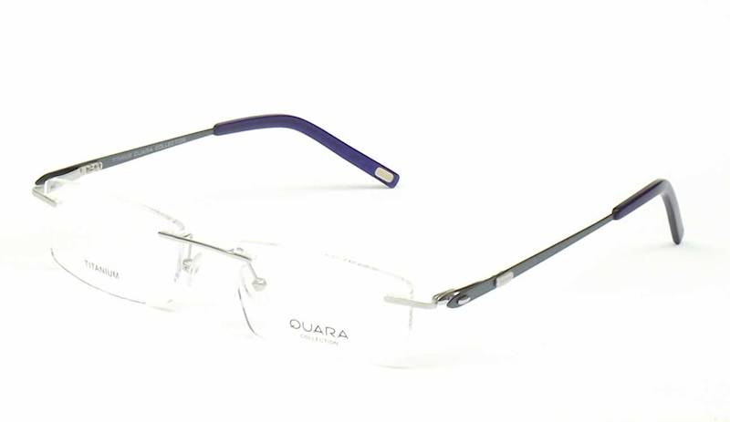 Oprawa okularowa QR1011 C01 Quara - srebro/turkus