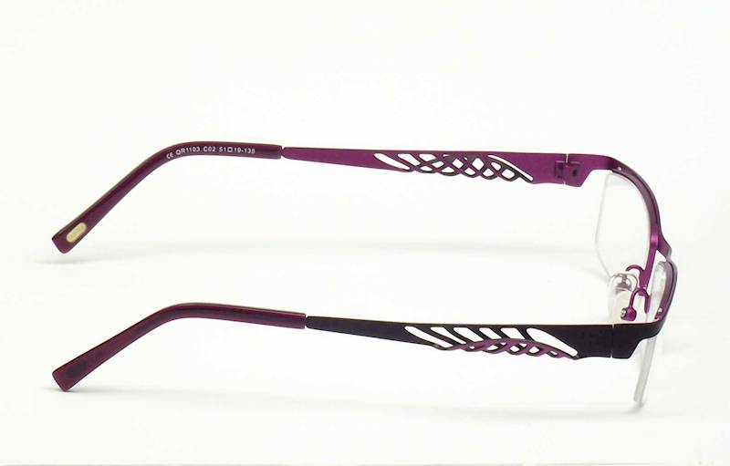 Oprawa okularowa QR1103 C02 Quara - czarny/purpura