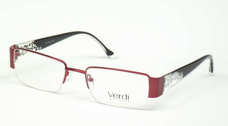 Oprawa okularowa VD1142 C02 Verdi - burgund/czarny