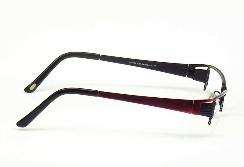 Oprawa okularowa VD1136 C03 Verdi - burgund/czarny