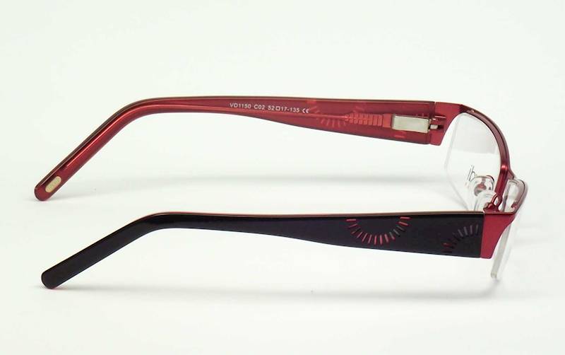 Oprawa okularowa VD1150 C02 Verdi - burgund/czarny