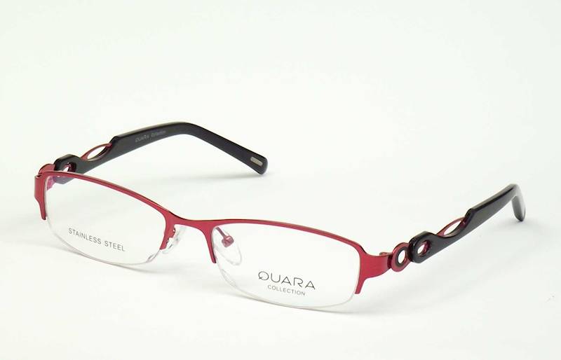 Oprawa okularowa QR1301 C02 Quara - burgund/czarny