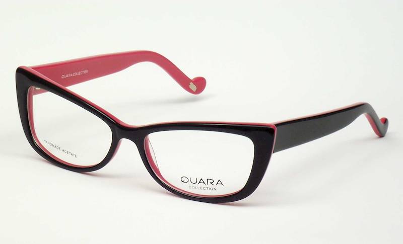 Oprawa okularowa QR1016 C05 Quara -czarny/czerwony