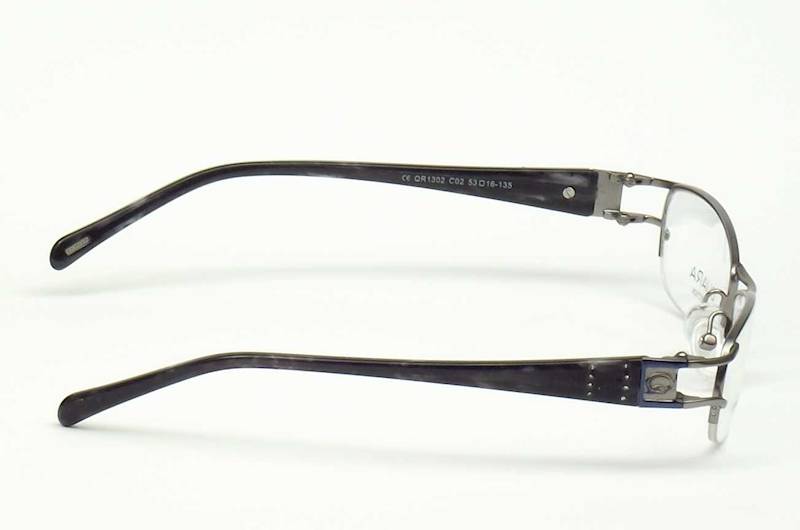 Oprawa okularowa QR1302 C02 Quara - srebrny/czarny