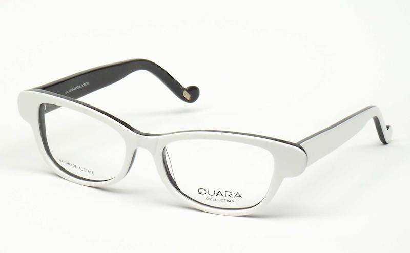Oprawa okularowa QR1017 C02 Quara - biały/czarny