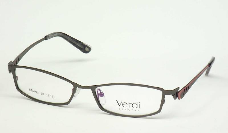 Oprawa okularowa VD1224 C03 Verdi - gun/czerwony