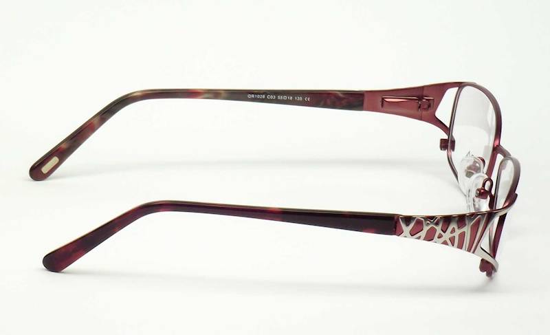 Oprawa okularowa QR1028 C03 Quara - burgund/srebro