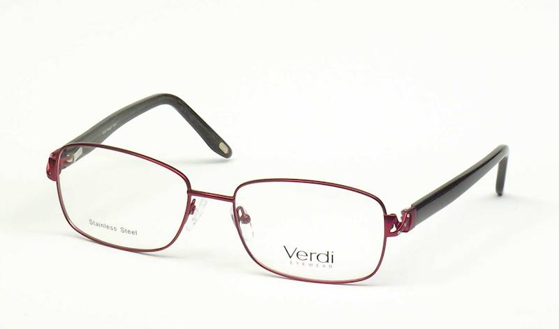 Oprawa okularowa VD1171 C02 Verdi - burgund/czarny