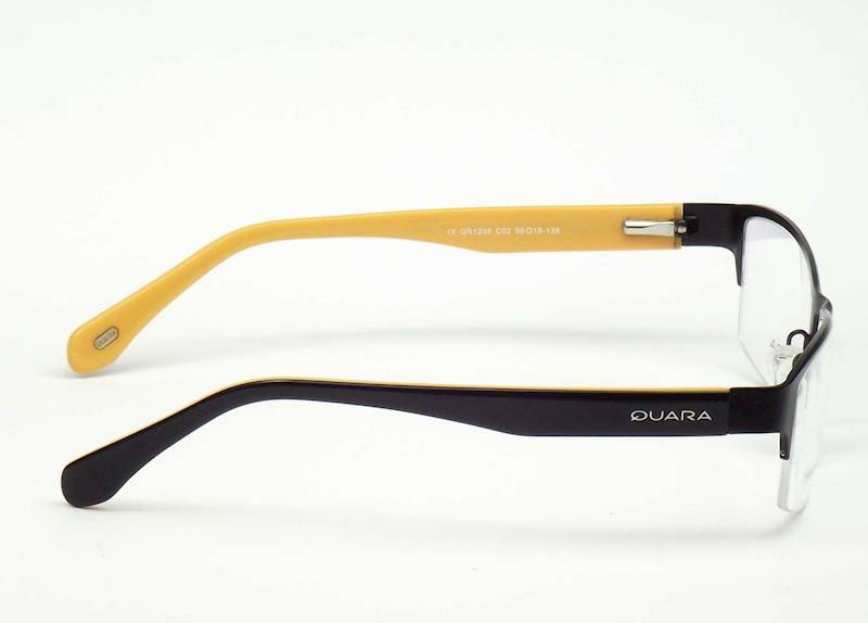 Oprawa okularowa QR1208 C02 Quara - czarny/pomarań