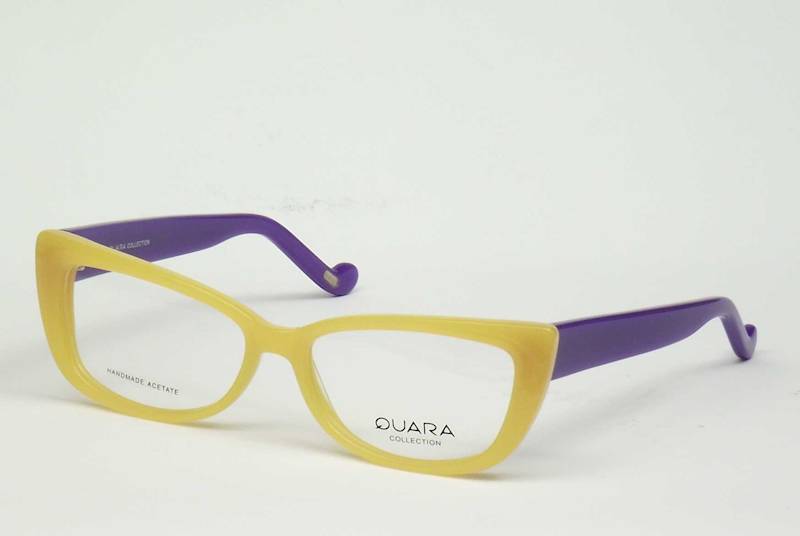 Oprawa okularowa QR1032 C02 Quara - żółty/fiolet.