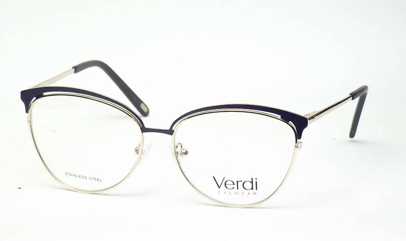 Oprawa okularowa VD1323 C04 Verdi - nieb/złoty