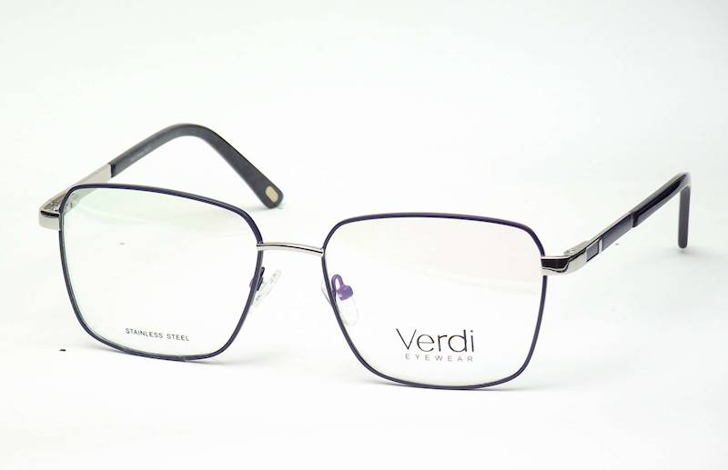 Oprawa okularowa VD1345 C02 Verdi - granat/srebrny