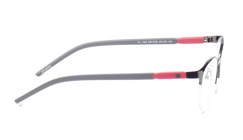 Oprawa okularowa QR1239 C02 Quara - gun/czerwo