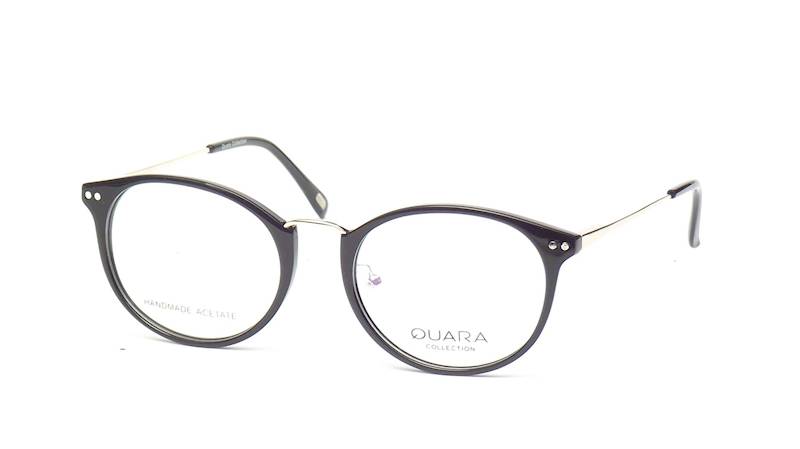Oprawa okularowa QR1240 C01 Quara - czarny/złoty