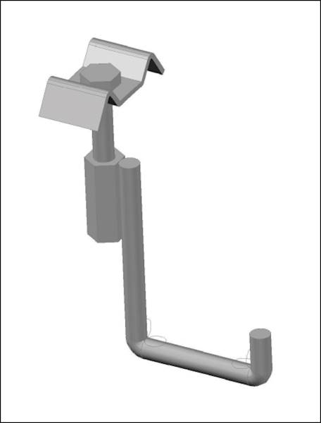 Uchwyt hakowy - kształtownik110x40mm ocynk ogniowy