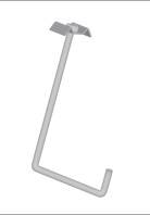 Uchwyt hakowy - kształtownik110x40mm ocynk ogniowy