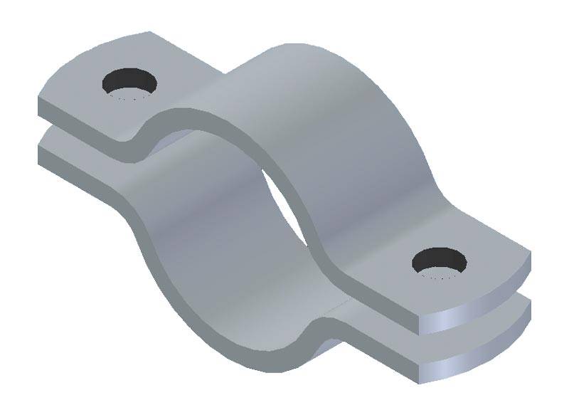 Obejma do rur DN 100 / 108,0 - 4" ocynk 40x6
