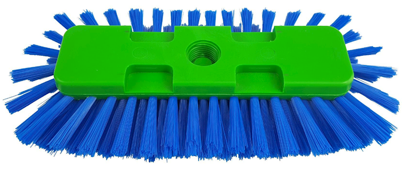 Szczotka do tanków bez uchwytu, pół-owal, zielono -niebieska
