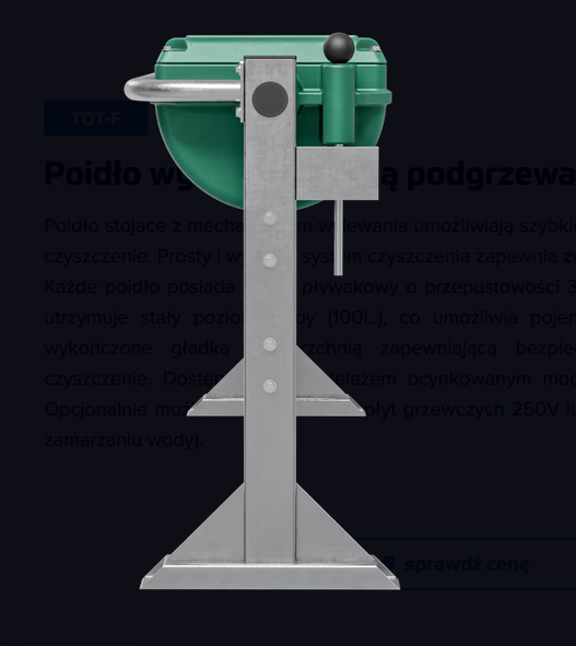 Poidło wylewne stojące 