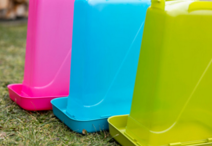 Poidło dla drobiu prostokątne 3,5 l, plastikowe, różowe, Kerbl