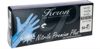 Rękawice Nitrile Premium Plus roz. L niebieskie 50 szt 