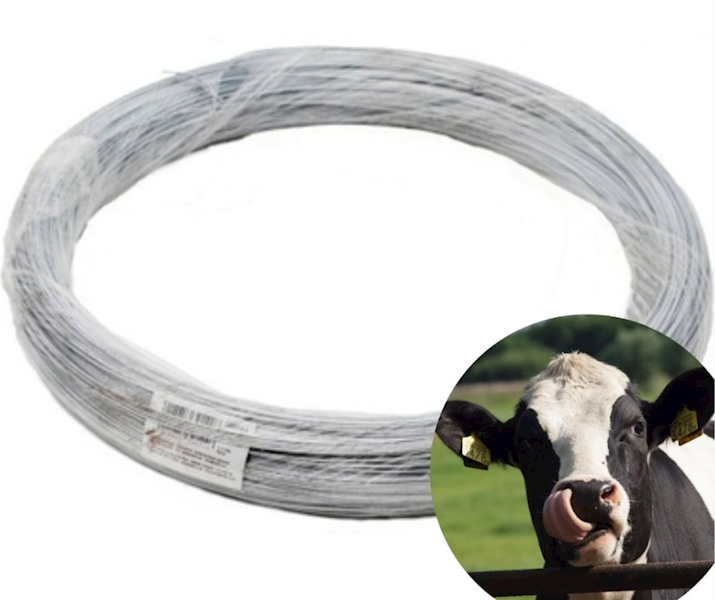 Drut ocynkowany do ogrodzeń elektrycznych, w kłębku, 1,2 mm, 500 m, Kerbl