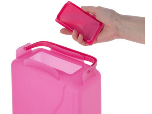 Karmidło dla drobiu prostokątne 3,5 l, plastikowy, różowe, Kerbl