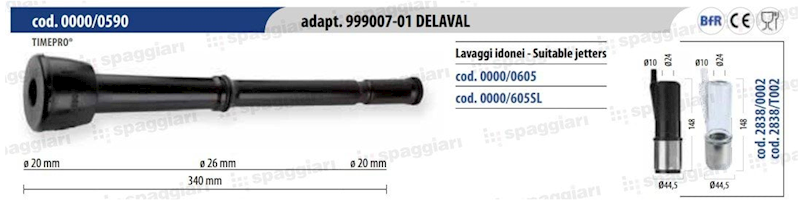 Guma strzykowa Spaggiari typ Alfa Laval 99900701 24,4 mm, 4 szt.