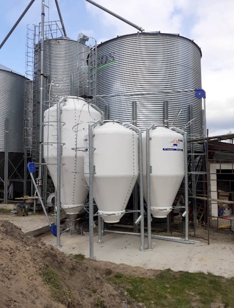 Silos paszowy z włókna szklanego 