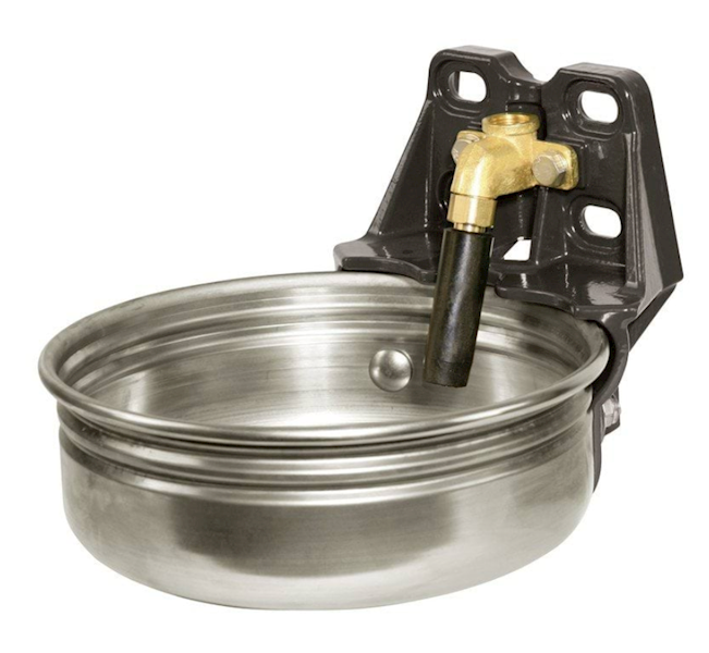 Poidło z zaworem rurowym dla krów mlecznych E21, 5l, stalowe