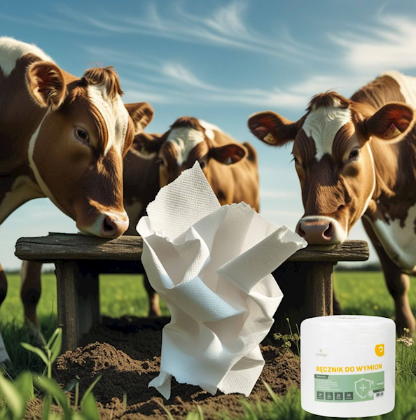 Włókninowy ręcznik do wymion, 1800g, 26x25 cm